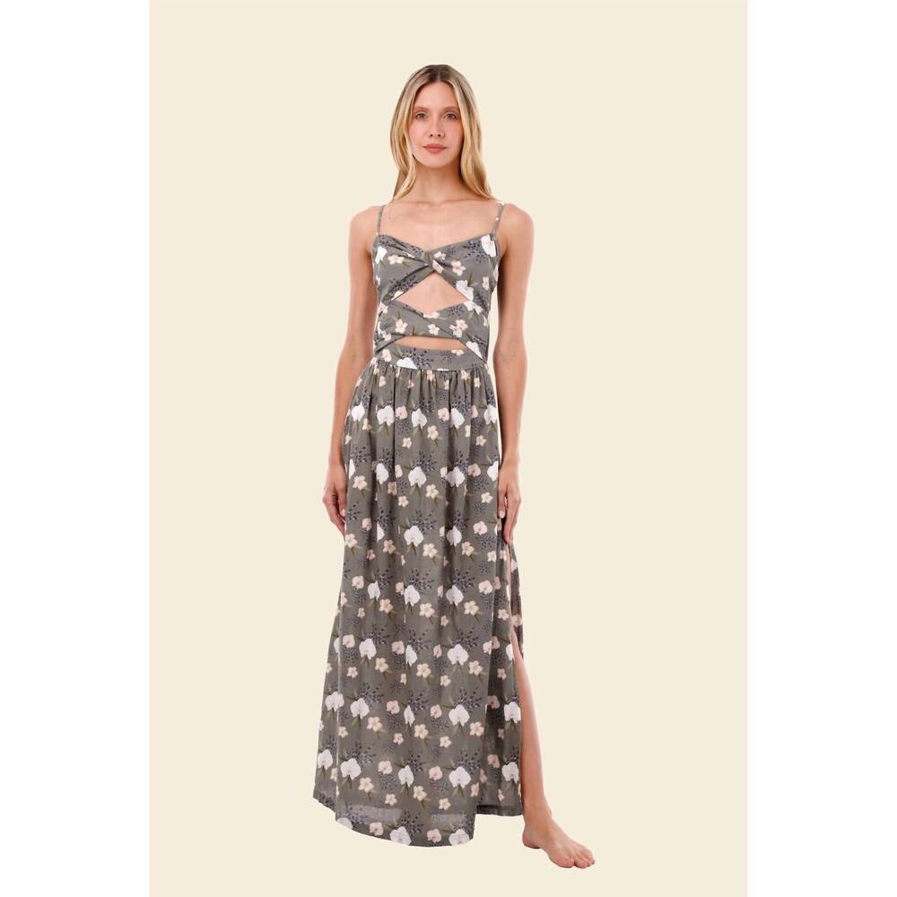 NEW MALAI safari mai wavelet dress in green